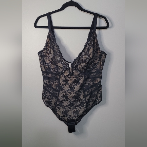 Popilush Shapewear Lace Deep V-neck Hourglass Bodysuit NWT 3X - Picture 4 of 6